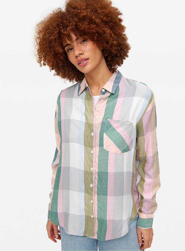 Pastel Long Sleeve Check Shirt 18